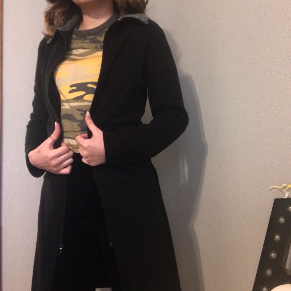 Longline Zip Up Sweater